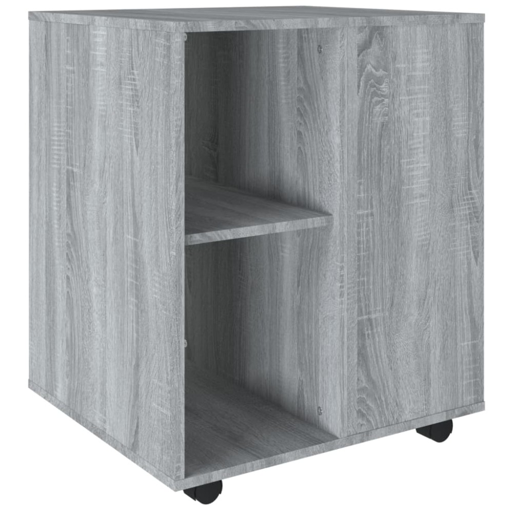 vidaXL Dulap cu roți, gri sonoma, 60x53x72 cm, lemn prelucrat