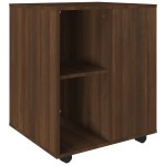 vidaXL Dulap cu roți, stejar maro, 60x53x72 cm, lemn prelucrat
