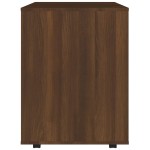 vidaXL Dulap cu roți, stejar maro, 60x53x72 cm, lemn prelucrat