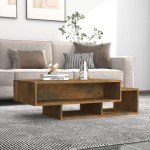 vidaXL Măsuță de cafea, stejar fumuriu, 102x55x42 cm, lemn prelucrat vidaXL Măsuță de cafea, stejar fumuriu, 102x55x42 cm, lemn prelucrat