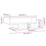 vidaXL Măsuță de cafea, gri sonoma, 105x55x32 cm, lemn prelucrat