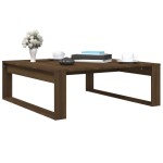 vidaXL Măsuță de cafea, stejar maro, 100x100x35 cm, lemn prelucrat vidaXL Măsuță de cafea, stejar maro, 100x100x35 cm, lemn prelucrat