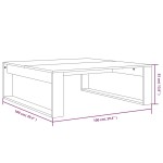 vidaXL Măsuță de cafea, stejar maro, 100x100x35 cm, lemn prelucrat vidaXL Măsuță de cafea, stejar maro, 100x100x35 cm, lemn prelucrat