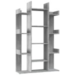 vidaXL Bibliotecă, gri sonoma, 86x25,5x140 cm, lemn prelucrat vidaXL Bibliotecă, gri sonoma, 86x25,5x140 cm, lemn prelucrat