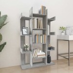 vidaXL Bibliotecă, gri sonoma, 86x25,5x140 cm, lemn prelucrat vidaXL Bibliotecă, gri sonoma, 86x25,5x140 cm, lemn prelucrat