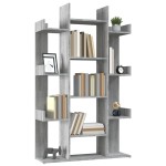 vidaXL Bibliotecă, gri sonoma, 86x25,5x140 cm, lemn prelucrat vidaXL Bibliotecă, gri sonoma, 86x25,5x140 cm, lemn prelucrat