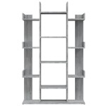 vidaXL Bibliotecă, gri sonoma, 86x25,5x140 cm, lemn prelucrat vidaXL Bibliotecă, gri sonoma, 86x25,5x140 cm, lemn prelucrat