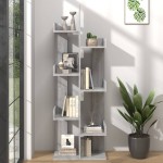 vidaXL Bibliotecă, sonoma gri, 48x25,5x140 cm, lemn prelucrat vidaXL Bibliotecă, sonoma gri, 48x25,5x140 cm, lemn prelucrat
