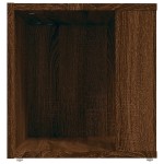 vidaXL Măsuță laterală, stejar maro, 33x33x34,5 cm, lemn prelucrat