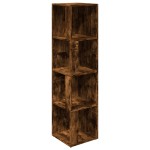 vidaXL Dulap colțar, stejar fumuriu, 33x33x132 cm, lemn prelucrat