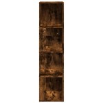 vidaXL Dulap colțar, stejar fumuriu, 33x33x132 cm, lemn prelucrat
