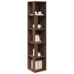 vidaXL Dulap colțar, stejar maro, 33x33x164,5 cm, lemn prelucrat vidaXL Dulap colțar, stejar maro, 33x33x164,5 cm, lemn prelucrat