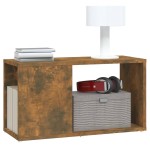 vidaXL Comodă TV, stejar fumuriu, 60x24x32 cm, lemn compozit vidaXL Comodă TV, stejar fumuriu, 60x24x32 cm, lemn compozit