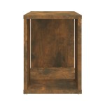 vidaXL Comodă TV, stejar fumuriu, 60x24x32 cm, lemn compozit vidaXL Comodă TV, stejar fumuriu, 60x24x32 cm, lemn compozit
