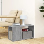 vidaXL Comodă TV, gri sonoma, 60x24x32 cm , lemn compozit vidaXL Comodă TV, gri sonoma, 60x24x32 cm , lemn compozit