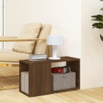 vidaXL Comodă TV, stejar maro, 60x24x32 cm, lemn compozit vidaXL Comodă TV, stejar maro, 60x24x32 cm, lemn compozit