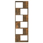 vidaXL Bibliotecă/Separator de cameră, stejar fumuriu, 60x24x186 cm vidaXL Bibliotecă/Separator de cameră, stejar fumuriu, 60x24x186 cm