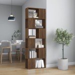 vidaXL Bibliotecă/Separator de cameră, stejar maro, 60x24x186 cm vidaXL Bibliotecă/Separator de cameră, stejar maro, 60x24x186 cm