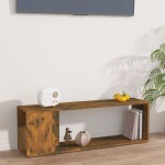 vidaXL Comodă TV, stejar fumuriu, 100x24x32 cm, lemn prelucrat vidaXL Comodă TV, stejar fumuriu, 100x24x32 cm, lemn prelucrat