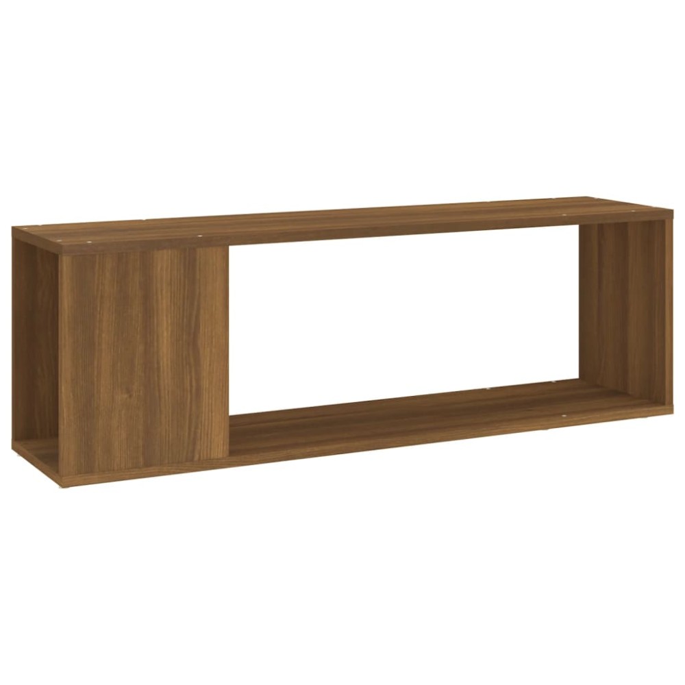 vidaXL Comodă TV, stejar maro, 100x24x32 cm, lemn prelucrat