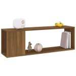 vidaXL Comodă TV, stejar maro, 100x24x32 cm, lemn prelucrat vidaXL Comodă TV, stejar maro, 100x24x32 cm, lemn prelucrat