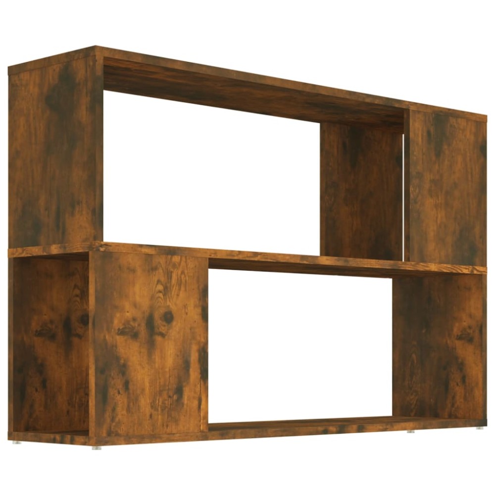 vidaXL Bibliotecă, stejar fumuriu, 100x24x63 cm, lemn prelucrat