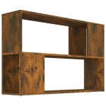 vidaXL Bibliotecă, stejar fumuriu, 100x24x63 cm, lemn prelucrat vidaXL Bibliotecă, stejar fumuriu, 100x24x63 cm, lemn prelucrat