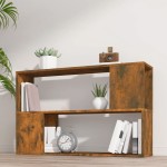 vidaXL Bibliotecă, stejar fumuriu, 100x24x63 cm, lemn prelucrat vidaXL Bibliotecă, stejar fumuriu, 100x24x63 cm, lemn prelucrat