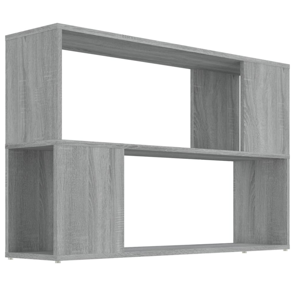 vidaXL Bibliotecă, gri sonoma, 100x24x63 cm, lemn prelucrat