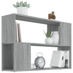 vidaXL Bibliotecă, gri sonoma, 100x24x63 cm, lemn prelucrat vidaXL Bibliotecă, gri sonoma, 100x24x63 cm, lemn prelucrat