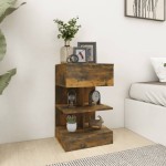 vidaXL Noptiere, 2 buc., stejar fumuriu, 40x35x65 cm, lemn prelucrat vidaXL Noptiere, 2 buc., stejar fumuriu, 40x35x65 cm, lemn prelucrat