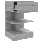 vidaXL Noptiere, 2 buc., gri sonoma, 40x35x65 cm, lemn prelucrat vidaXL Noptiere, 2 buc., gri sonoma, 40x35x65 cm, lemn prelucrat
