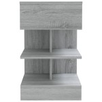 vidaXL Noptiere, 2 buc., gri sonoma, 40x35x65 cm, lemn prelucrat vidaXL Noptiere, 2 buc., gri sonoma, 40x35x65 cm, lemn prelucrat