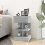 vidaXL Noptiere, 2 buc., gri sonoma, 40x35x65 cm, lemn prelucrat vidaXL Noptiere, 2 buc., gri sonoma, 40x35x65 cm, lemn prelucrat