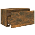 vidaXL Bancă de hol, stejar fumuriu, 80x40x45 cm, lemn prelucrat vidaXL Bancă de hol, stejar fumuriu, 80x40x45 cm, lemn prelucrat