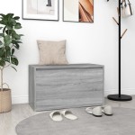 vidaXL Bancă de hol, gri sonoma, 80x40x45 cm, lemn prelucrat vidaXL Bancă de hol, gri sonoma, 80x40x45 cm, lemn prelucrat