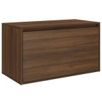 vidaXL Bancă de hol, stejar maro, 80x40x45 cm, lemn prelucrat vidaXL Bancă de hol, stejar maro, 80x40x45 cm, lemn prelucrat