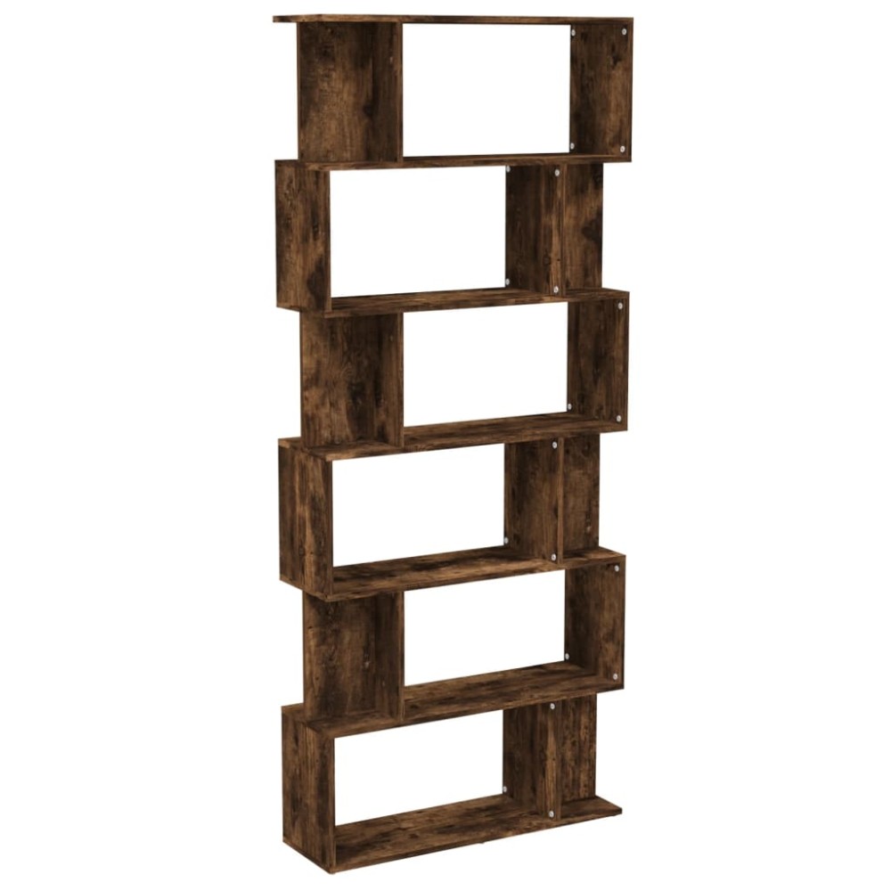 vidaXL Bibliotecă/Separator stejar fumuriu 80x24x192 cm lemn prelucrat