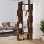 vidaXL Bibliotecă/Separator, stejar maro, 80x24x192 cm, lemn prelucrat vidaXL Bibliotecă/Separator, stejar maro, 80x24x192 cm, lemn prelucrat