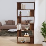 vidaXL Bibliotecă/Separator, stejar maro, 80x24x192 cm, lemn prelucrat vidaXL Bibliotecă/Separator, stejar maro, 80x24x192 cm, lemn prelucrat