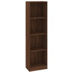 vidaXL Bibliotecă cu 4 niveluri stejar maro 40x24x143 cm lemn compozit vidaXL Bibliotecă cu 4 niveluri stejar maro 40x24x143 cm lemn compozit