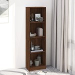 vidaXL Bibliotecă cu 4 niveluri stejar maro 40x24x143 cm lemn compozit vidaXL Bibliotecă cu 4 niveluri stejar maro 40x24x143 cm lemn compozit