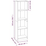 vidaXL Bibliotecă cu 4 niveluri stejar maro 40x24x143 cm lemn compozit vidaXL Bibliotecă cu 4 niveluri stejar maro 40x24x143 cm lemn compozit