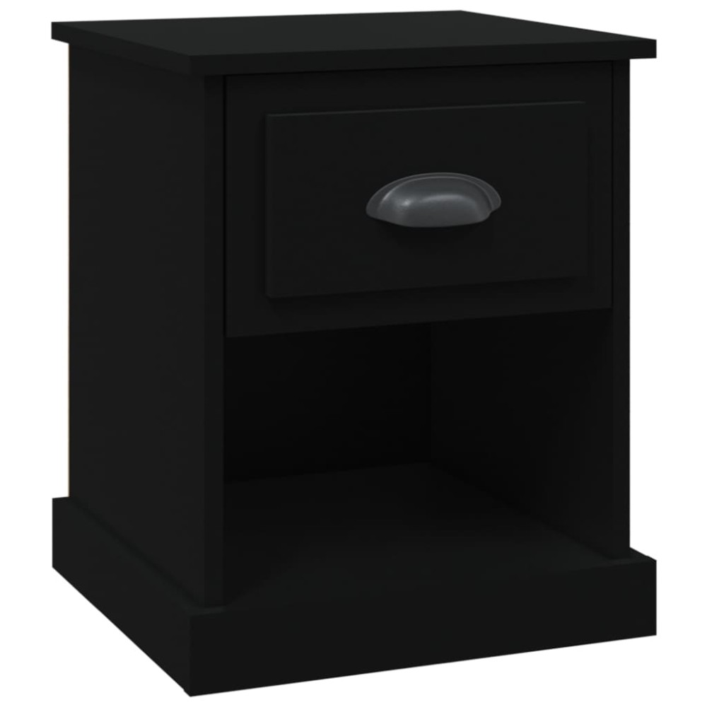 vidaXL Noptieră, negru, 39x39x47,5 cm, lemn prelucrat