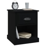 vidaXL Noptieră, negru, 39x39x47,5 cm, lemn prelucrat
