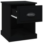 vidaXL Noptieră, negru, 39x39x47,5 cm, lemn prelucrat