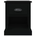 vidaXL Noptieră, negru, 39x39x47,5 cm, lemn prelucrat