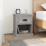 vidaXL Noptiere, 2 buc., gri sonoma, 39x39x47,5 cm, lemn prelucrat vidaXL Noptiere, 2 buc., gri sonoma, 39x39x47,5 cm, lemn prelucrat