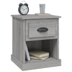 vidaXL Noptiere, 2 buc., gri sonoma, 39x39x47,5 cm, lemn prelucrat vidaXL Noptiere, 2 buc., gri sonoma, 39x39x47,5 cm, lemn prelucrat