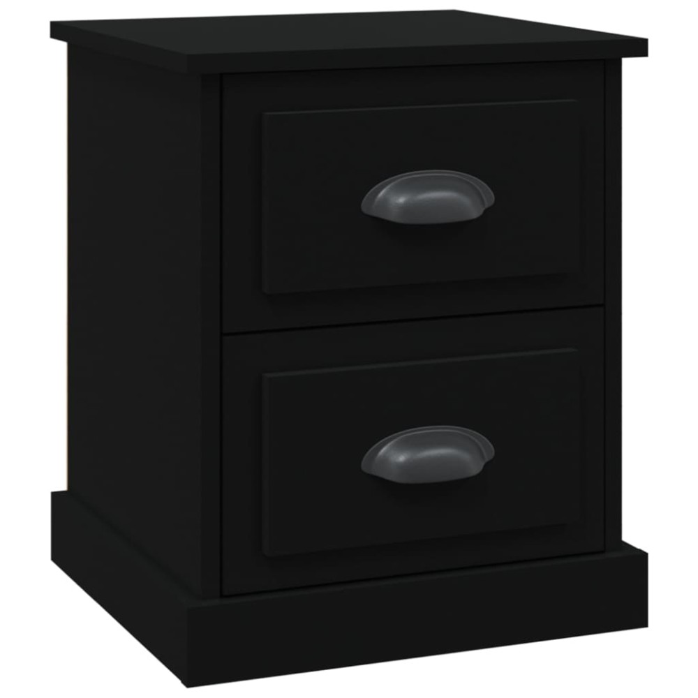 vidaXL Noptieră, negru, 39x39x47,5 cm, lemn prelucrat